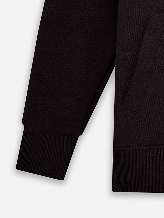 Толстовка женская коричневая на молнии - 7