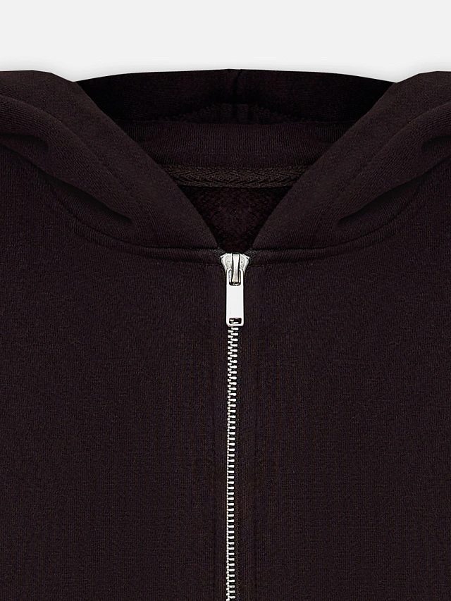 Толстовка женская коричневая на молнии - 8