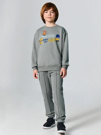 картинка Комплект для мальчиков серый от магазина одежды для мальчиков от бренда Mark Formelle