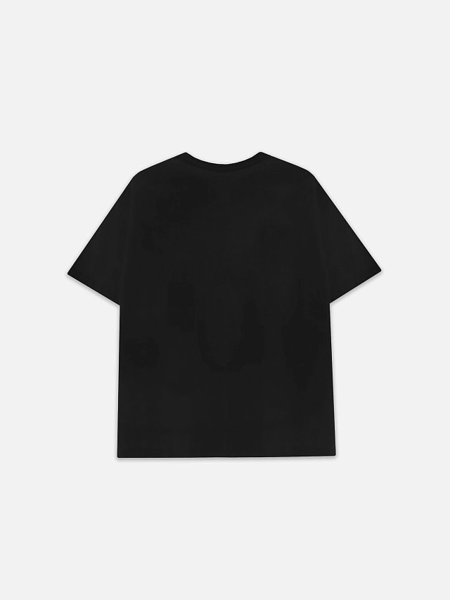 Футболка женская оверсайз черная с надписью "Каханая" - 8