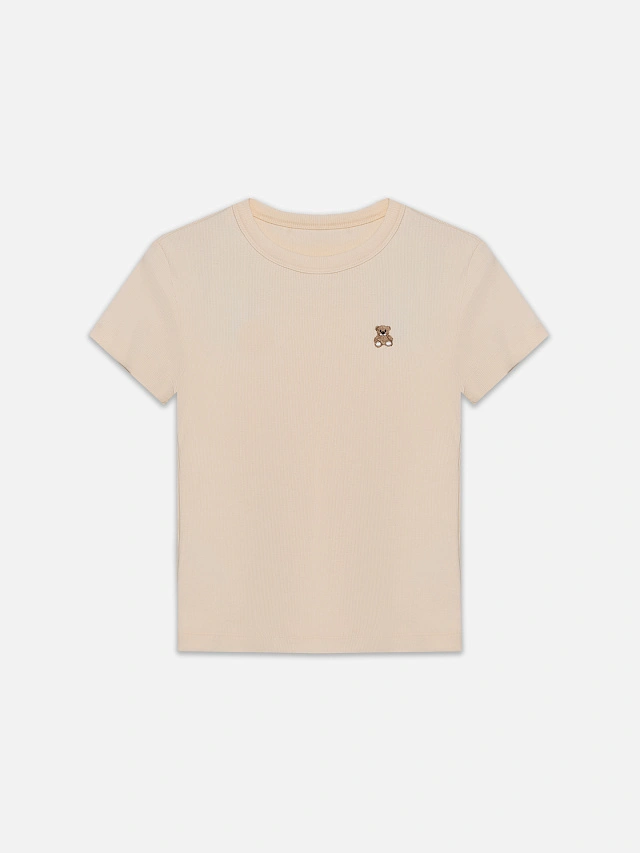 Джемпер женский бежевый прилегающего силуэта - 5