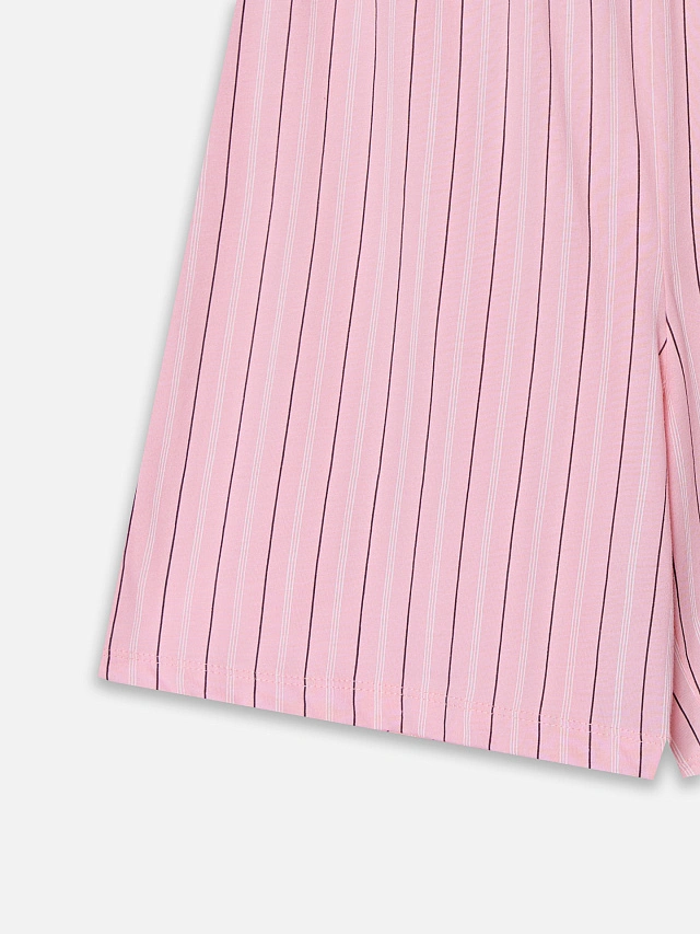 Комплект домашний женский розовый: джемпер и шорты - 8