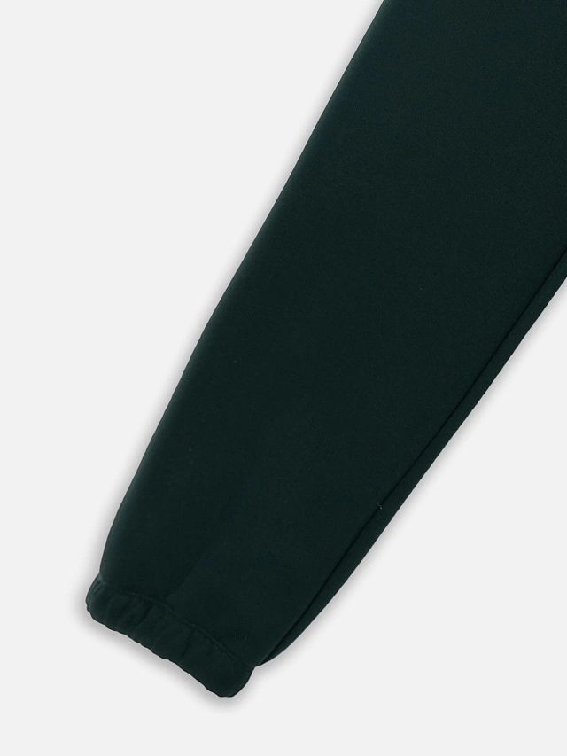 Теплый комплект женский зеленый с начесом - 15