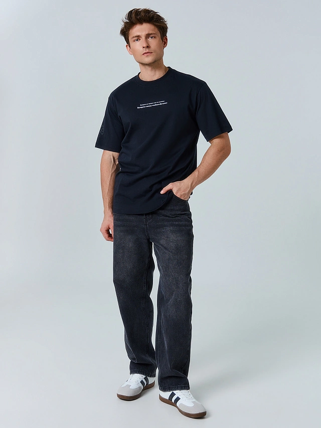 Футболка мужская черная "Белорусы не говорят..." - 3