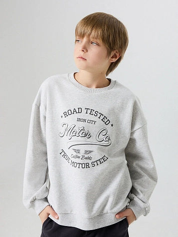 Свитшот для мальчиков серый