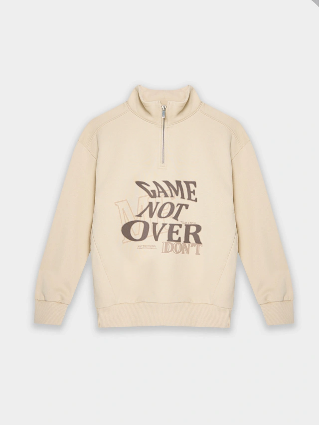 Толстовка для мальчиков бежевая - 4