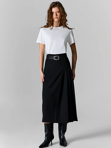 Юбка женская прямая черная