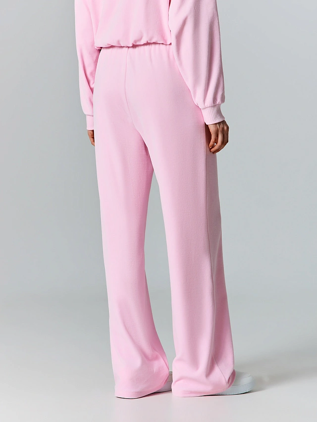 Брюки женские розовые велюровые - 3