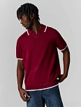 Поло мужское бордовое