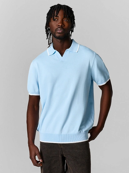 картинка Поло мужское голубое от магазина мужской одежды Mark Formelle