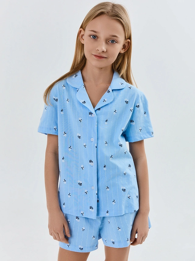 КОМПЛЕКТ ДЛЯ ДЕВОЧЕК (РУБАШКА, ШОРТЫ) - 3