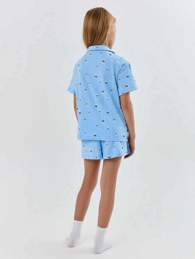 КОМПЛЕКТ ДЛЯ ДЕВОЧЕК (РУБАШКА, ШОРТЫ) - 4