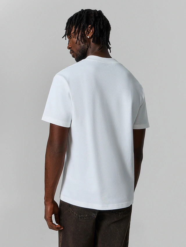 Футболка базовая мужская белая - 3