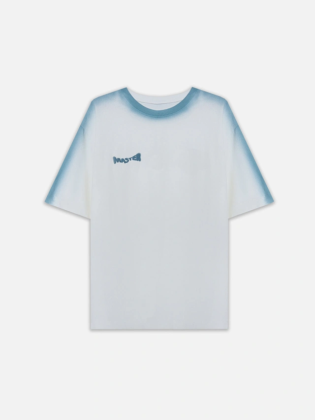 Футболка оверсайз женская белая с надписью "Master of sarcasm" - 5