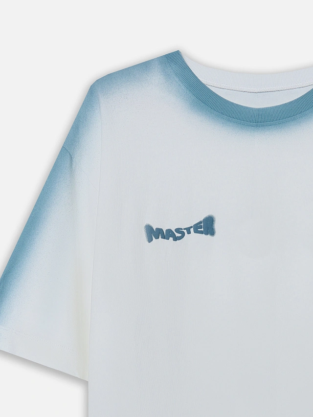 Футболка оверсайз женская белая с надписью "Master of sarcasm" - 6