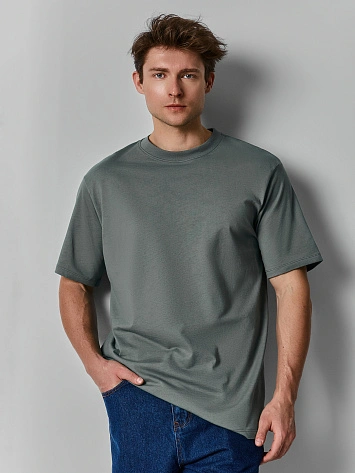 Футболка мужская базовая зеленая