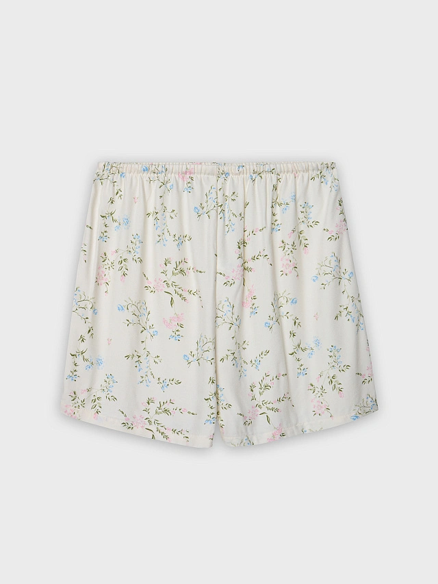 Комплект домашний женский с цветочным принтом - 12