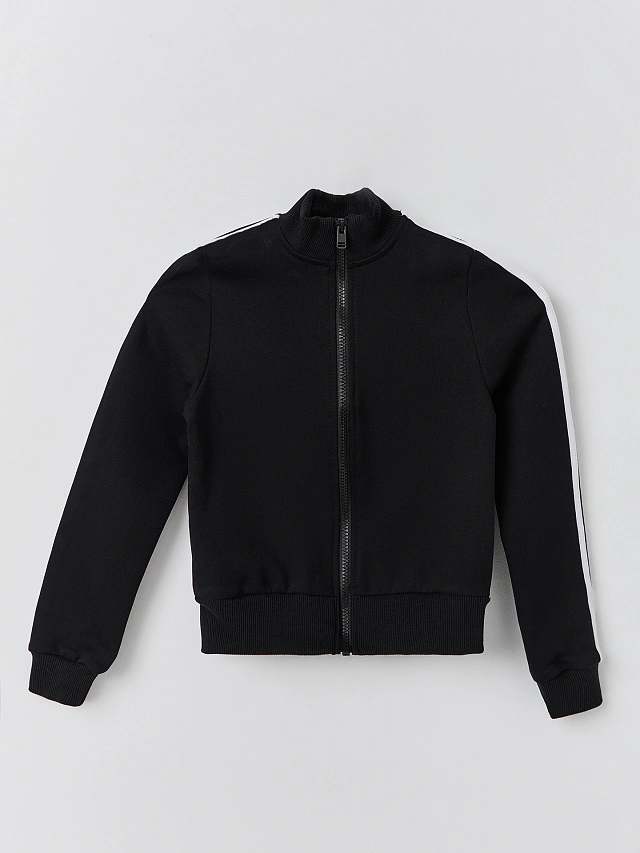 Комплект для девочек черный с лампасами - 5