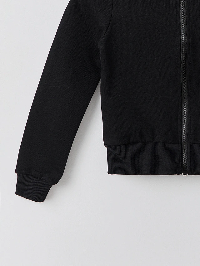 Комплект для девочек черный с лампасами - 6