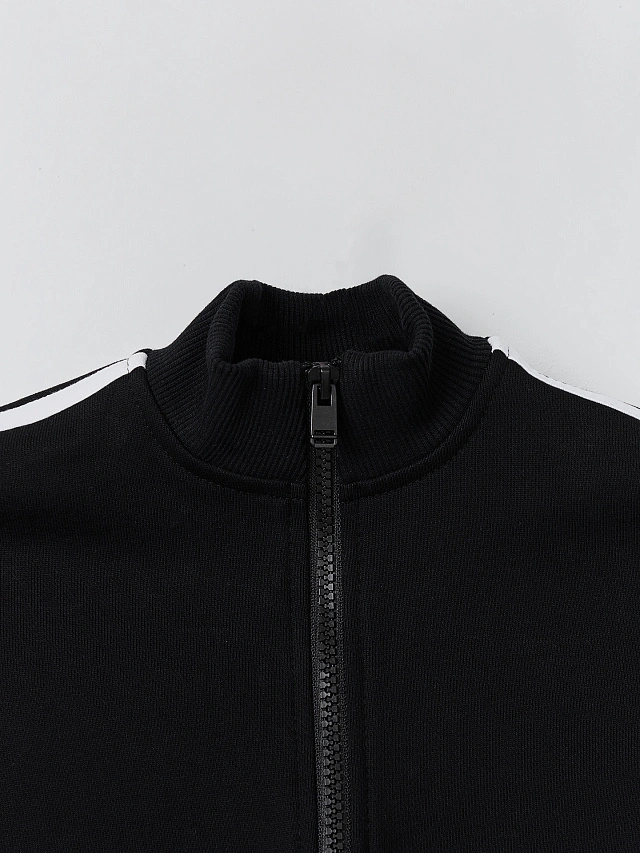 Комплект для девочек черный с лампасами - 7