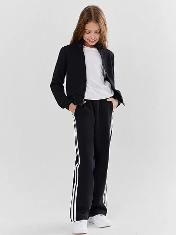 Комплект для девочек (толстовка, брюки)