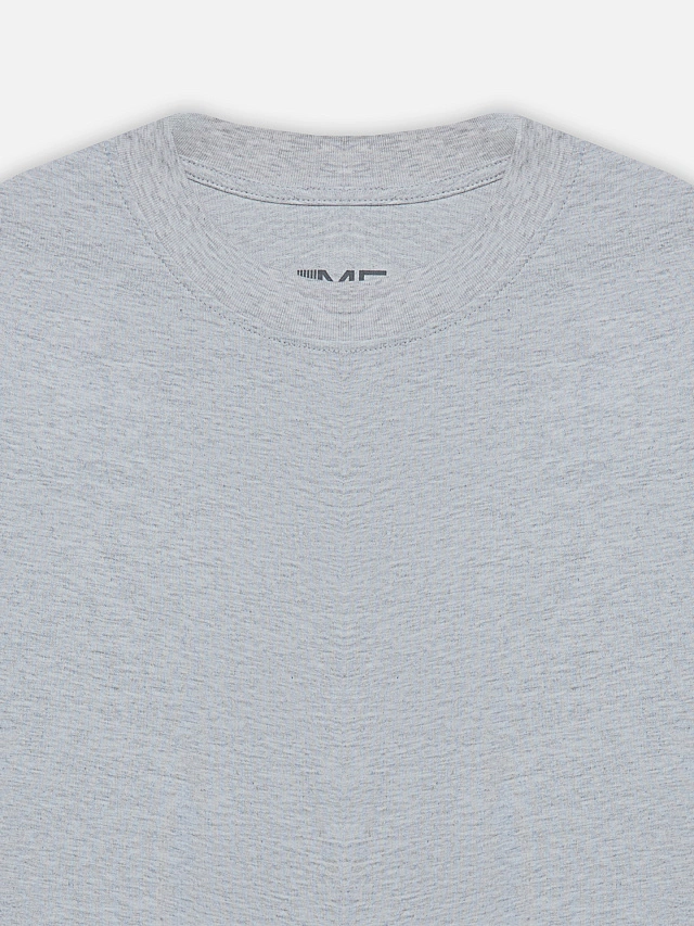 Футболка базовая женская серая - 5