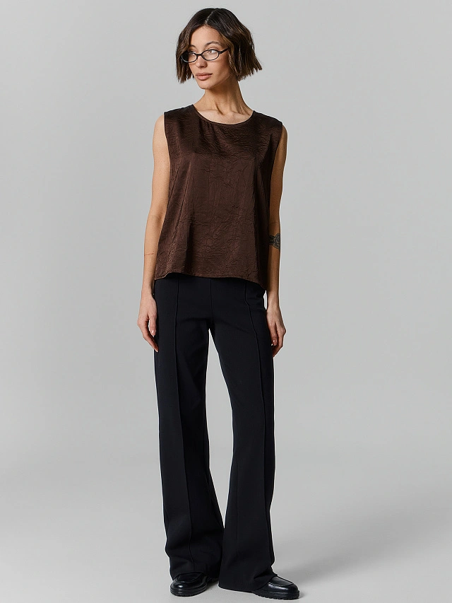 Блузка женская коричневая - 5