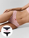 Трусы женские из сетки в наборе, 3 шт