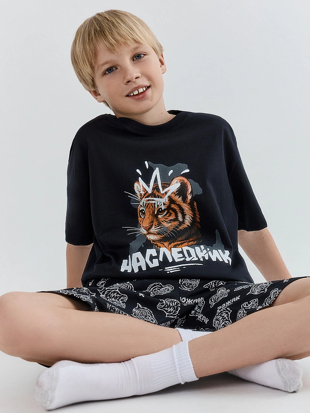 КОМПЛЕКТ ДЛЯ МАЛЬЧИКОВ (ДЖЕМПЕР, ШОРТЫ) - 6