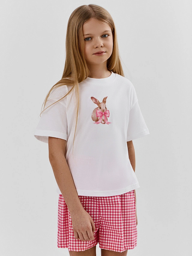 КОМПЛЕКТ ДЛЯ ДЕВОЧЕК (ФУТБОЛКА, ШОРТЫ) - 3