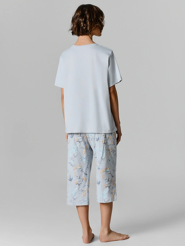 Комплект домашний женский: джемпер и бриджи - 4