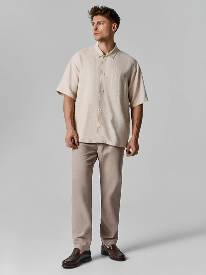 картинка Брюки мужские серые льняные  от магазина мужской одежды Mark Formelle