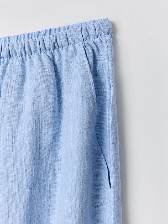 Брюки домашние женские голубые - 10