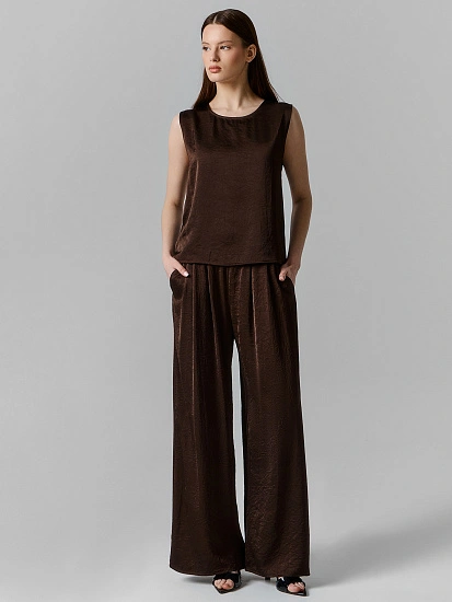 картинка Брюки женские коричневые от магазина стильной одежды Mark Formelle