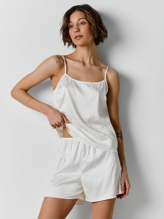 Комплект домашний женский молочный - 5