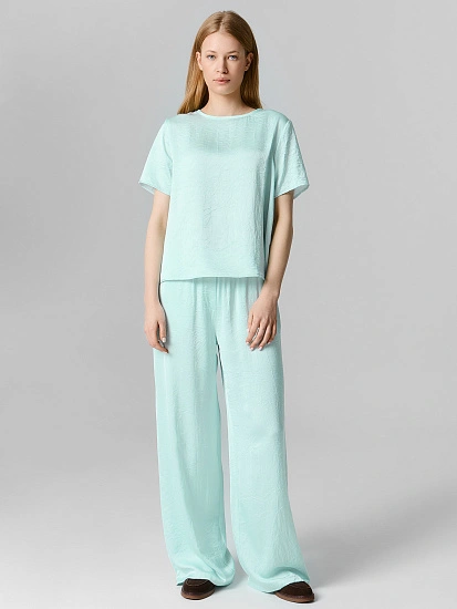 картинка Брюки женские прямые мятные от магазина стильной одежды Mark Formelle