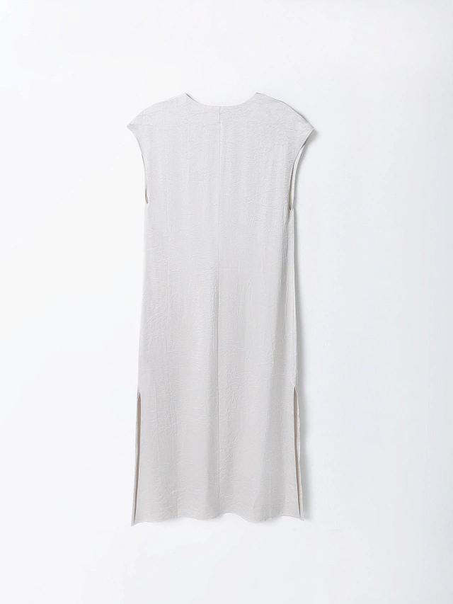 Платье макси женское серое - 7