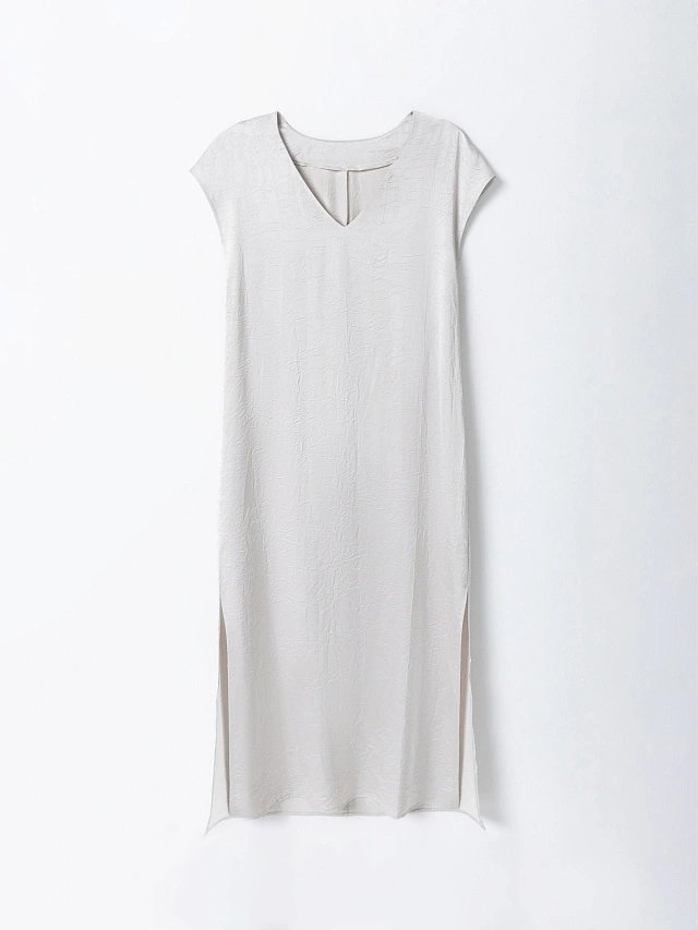 Платье макси женское серое - 5