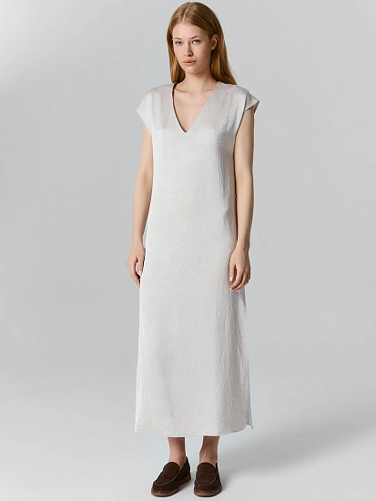 картинка Платье макси женское серое от магазина стильной одежды Mark Formelle