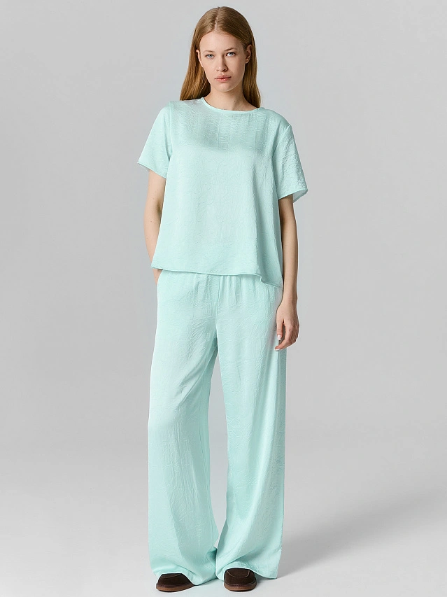 Блузка женская мятная - 2