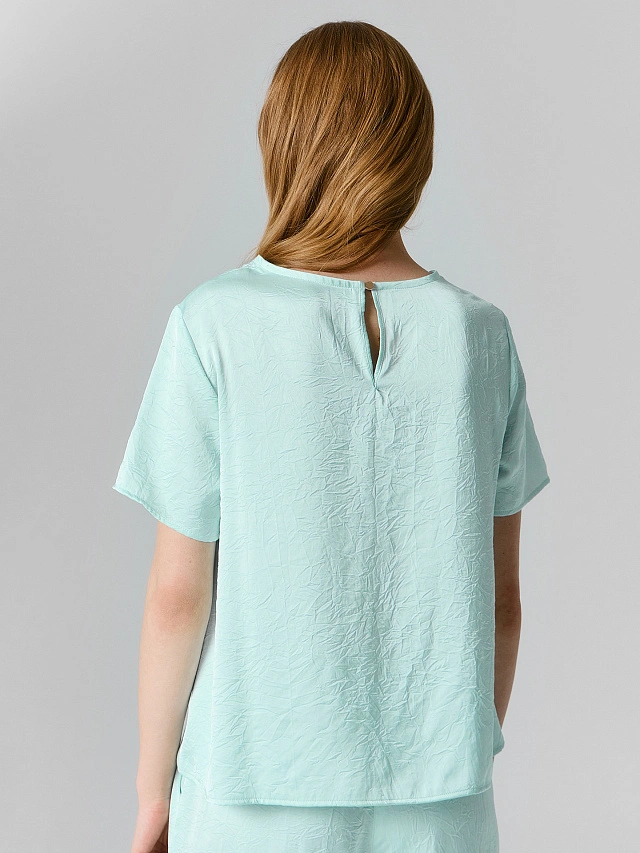 Блузка женская мятная - 3