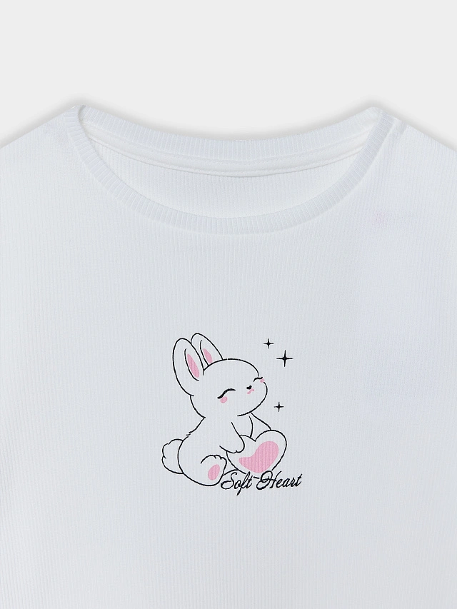 Комплект домашний для девочек с узором бантиков - 6