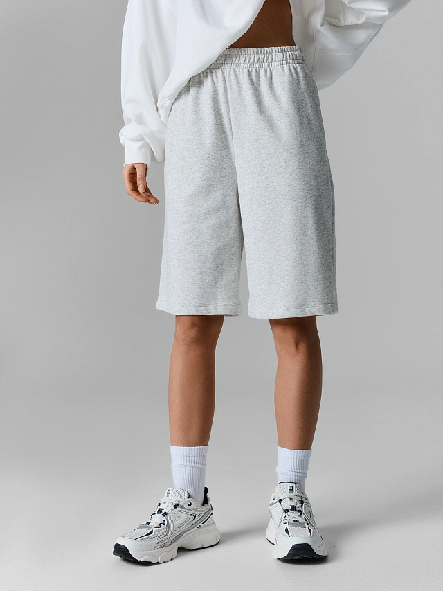 Шорты домашние женские серые - 2