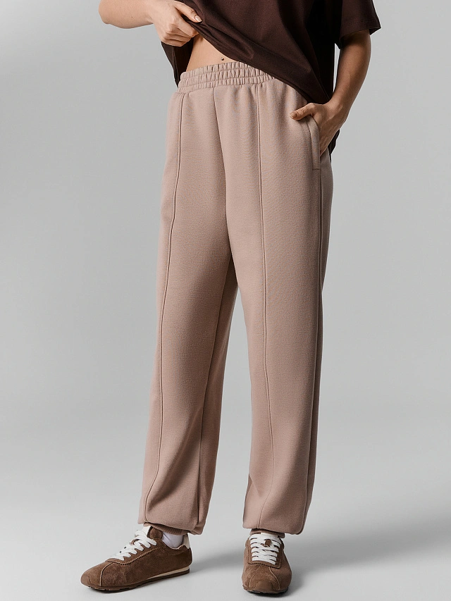 Брюки спортивные женские коричневые - 3