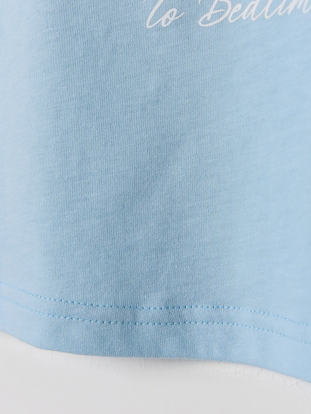 Комплект домашний для девочек голубой - 6