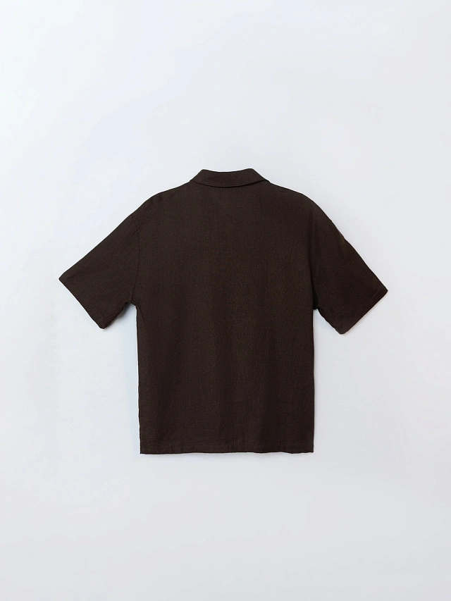 Комплект женский коричневый льняной - 6