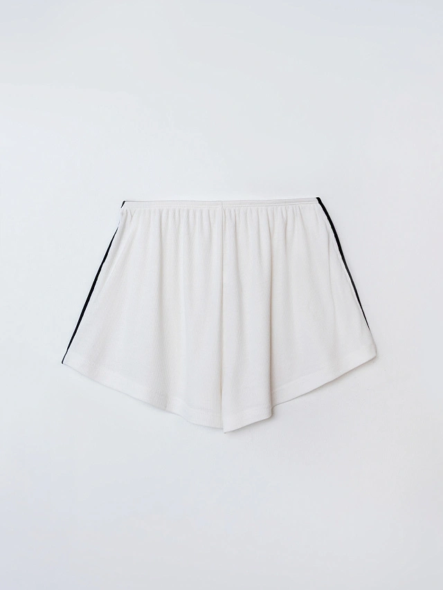 Комплект домашний женский с велюровыми завязками по бокам - 10