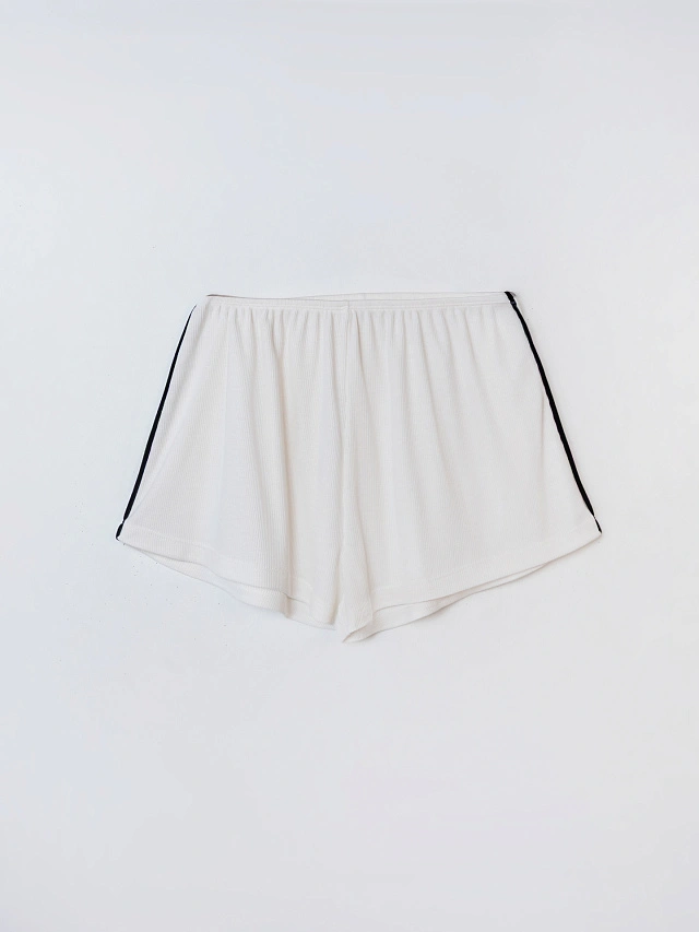 Комплект домашний женский с велюровыми завязками по бокам - 8