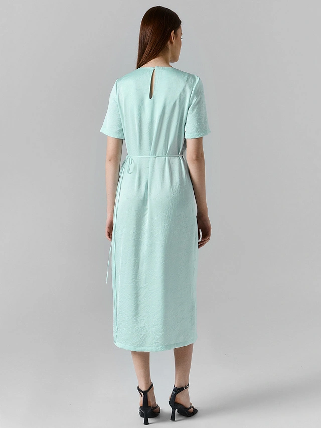 Платье женское длинное мятное - 4