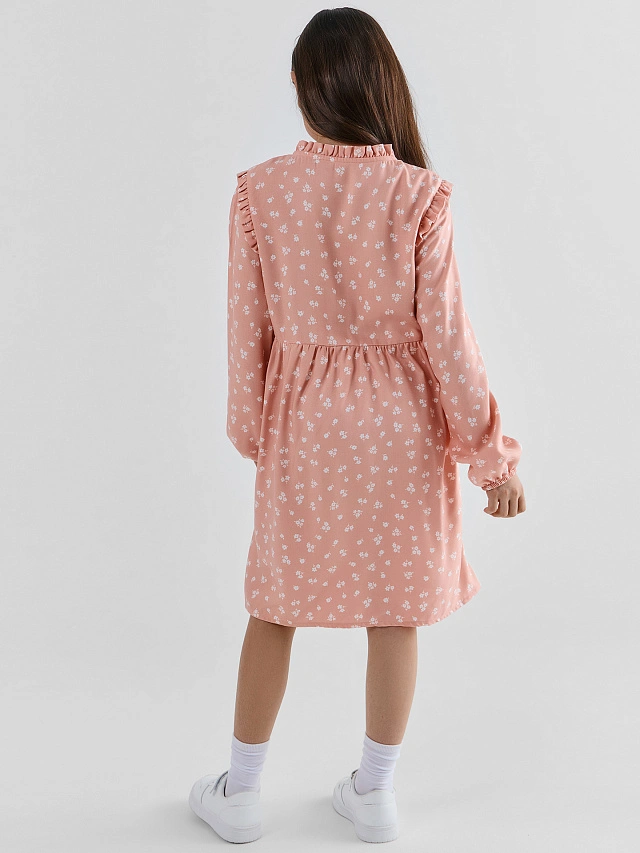 Платье для девочек с цветочным принтом - 3